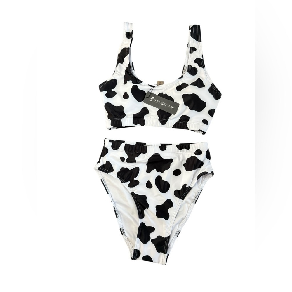Chic Black and White Bikini Set